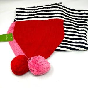 Kate Spade Pom Pom Knitted Scarf
